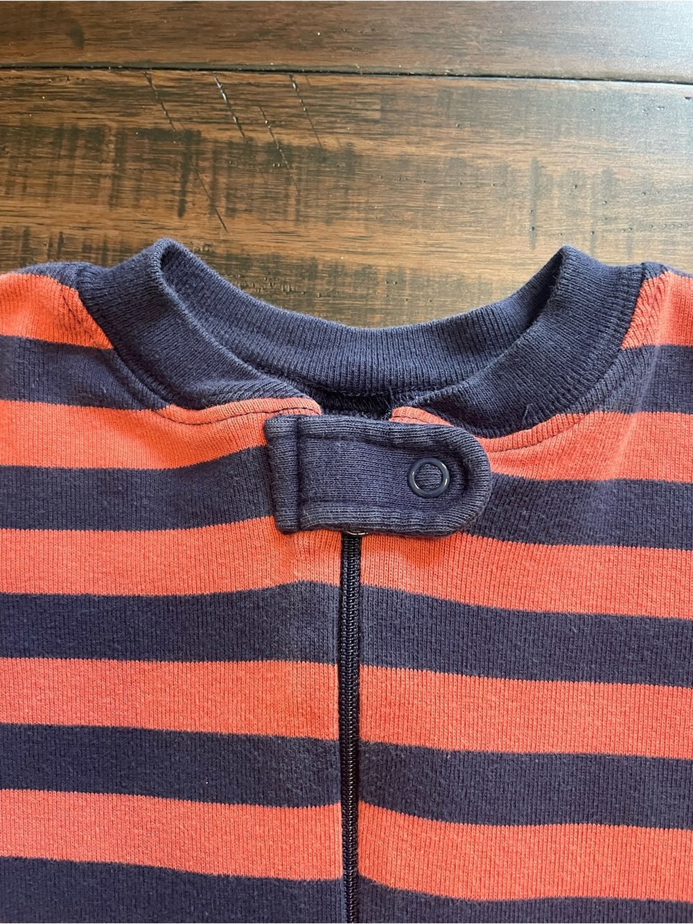 Hanna Andersson Bold Stripe Organic Cotton Zip Sleeper - Picture 8 of 11